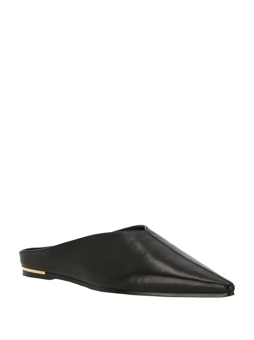 Black calf leather ballerina STUDIO AMELIA | F766CFCBLK